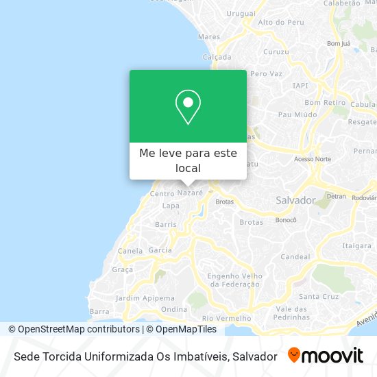 Sede Torcida Uniformizada Os Imbatíveis mapa