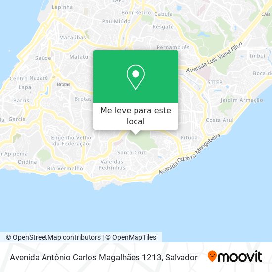 Avenida Antônio Carlos Magalhães 1213 mapa
