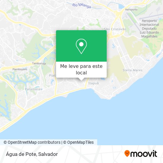 Água de Pote mapa