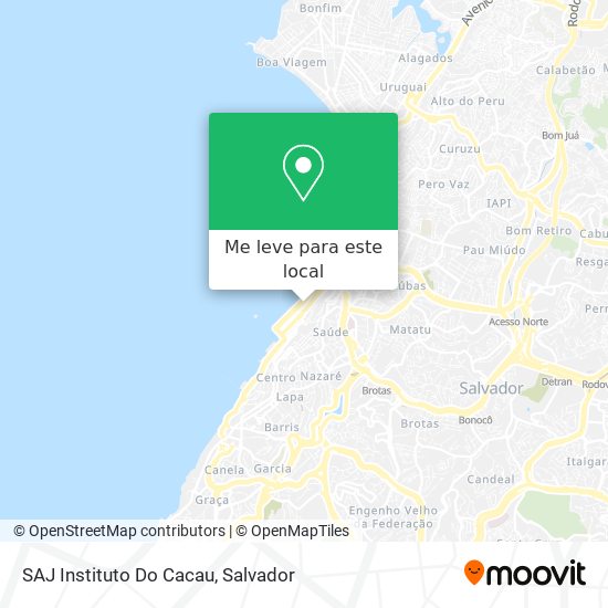 SAJ Instituto Do Cacau mapa