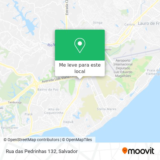 Rua das Pedrinhas 132 mapa