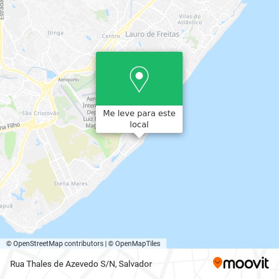 Rua Thales de Azevedo S/N mapa
