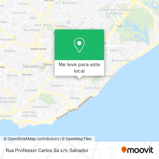 Rua Professor Carlos Sá s/n mapa