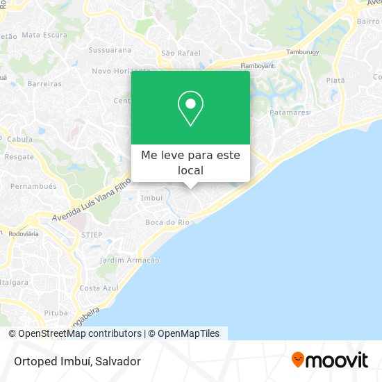 Ortoped Imbuí mapa