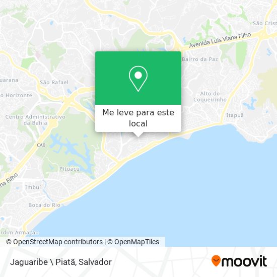 Jaguaribe \ Piatã mapa