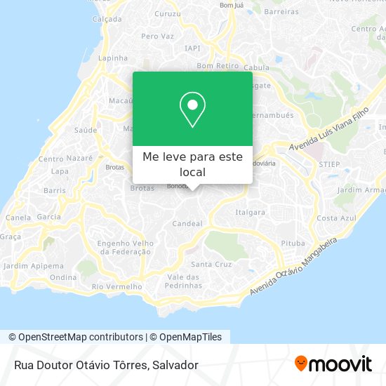 Rua Doutor Otávio Tôrres mapa