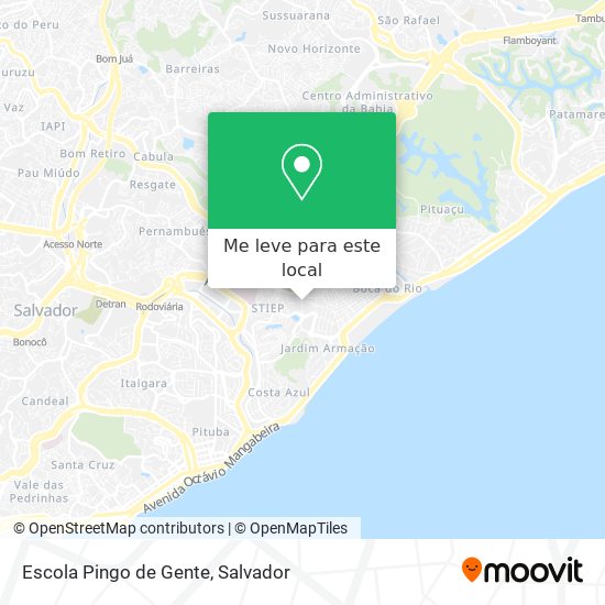 Escola Pingo de Gente mapa