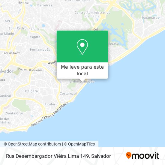 Rua Desembargador Viêira Lima 149 mapa