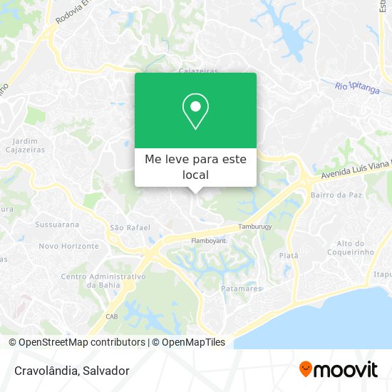 Cravolândia mapa