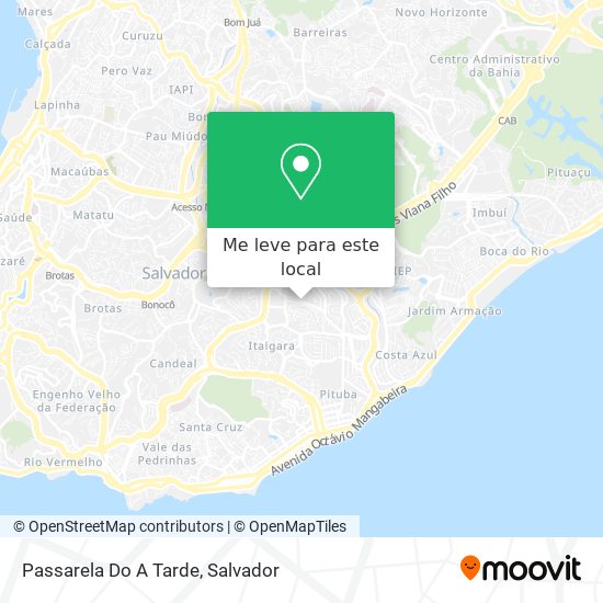 Passarela Do A Tarde mapa
