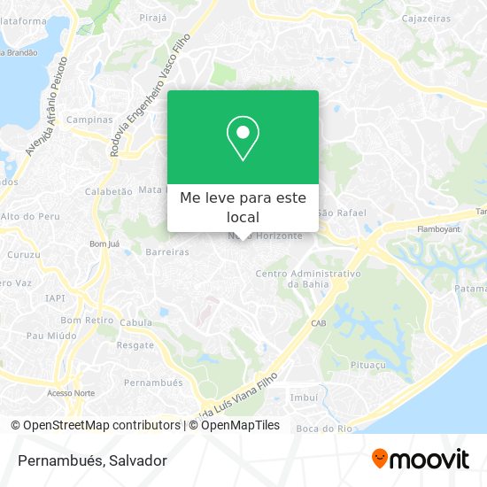 Pernambués mapa