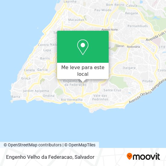 Engenho Velho da Federacao mapa