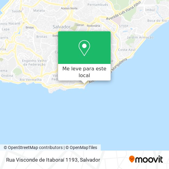 Rua Visconde de Itaboraí 1193 mapa