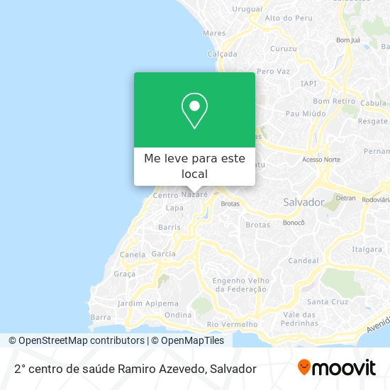 2° centro de saúde Ramiro Azevedo mapa