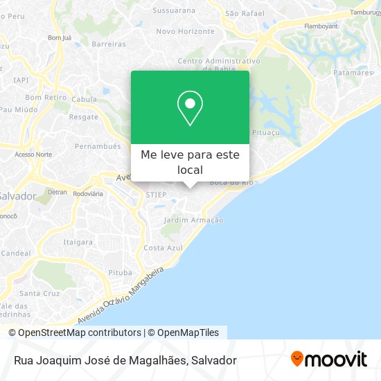 Rua Joaquim José de Magalhães mapa