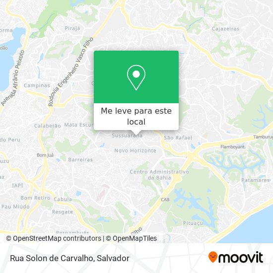 Rua Solon de Carvalho mapa