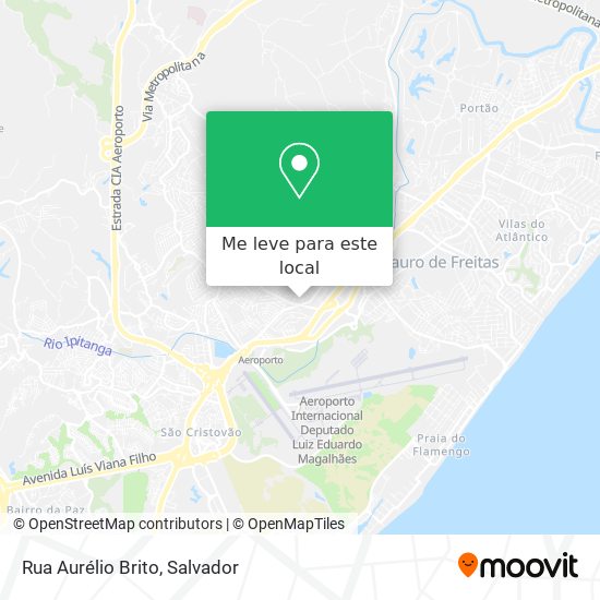 Rua Aurélio Brito mapa