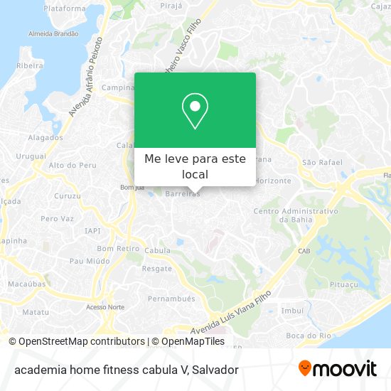 academia home fitness cabula V mapa