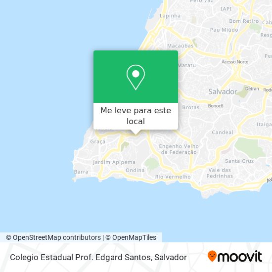Colegio Estadual Prof. Edgard Santos mapa