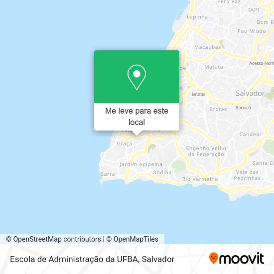 Escola de Administração da UFBA mapa