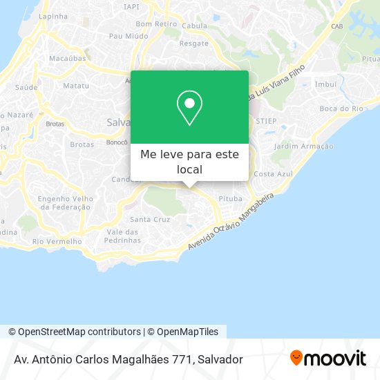 Av. Antônio Carlos Magalhães 771 mapa
