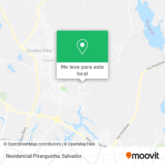 Residencial Pitanguinha mapa
