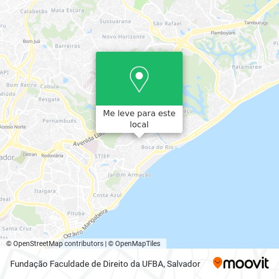 Fundação Faculdade de Direito da UFBA mapa