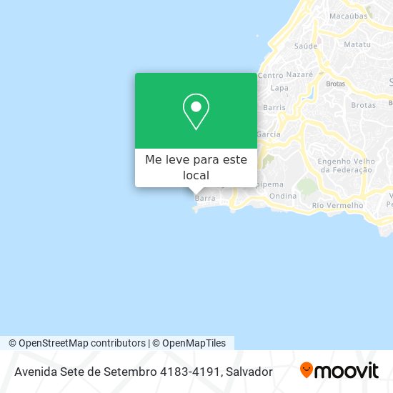 Avenida Sete de Setembro 4183-4191 mapa