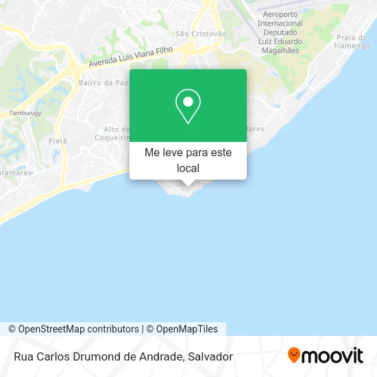 Rua Carlos Drumond de Andrade mapa