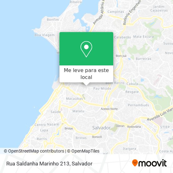 Rua Saldanha Marinho 213 mapa