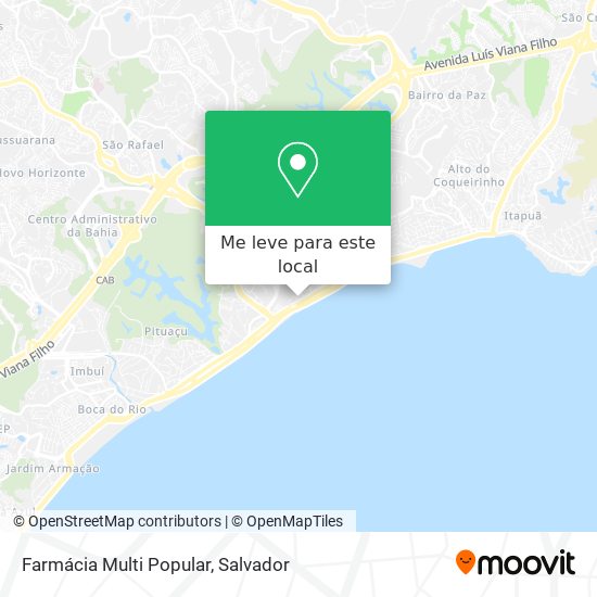 Farmácia Multi Popular mapa