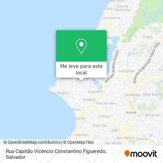 Rua Capitão Vicêncio Constantino Figueredo mapa