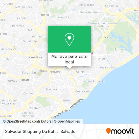 Salvador Shopping Da Bahia mapa
