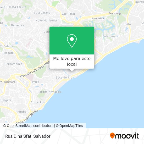 Rua Dina Sfat mapa