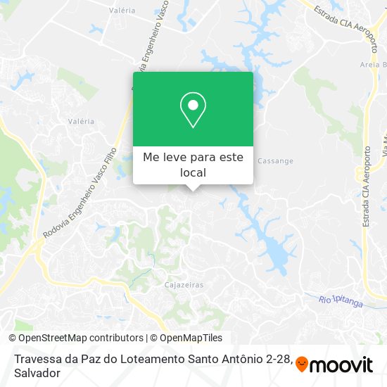 Travessa da Paz do Loteamento Santo Antônio 2-28 mapa