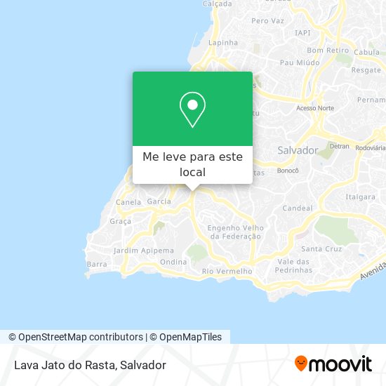 Lava Jato do Rasta mapa
