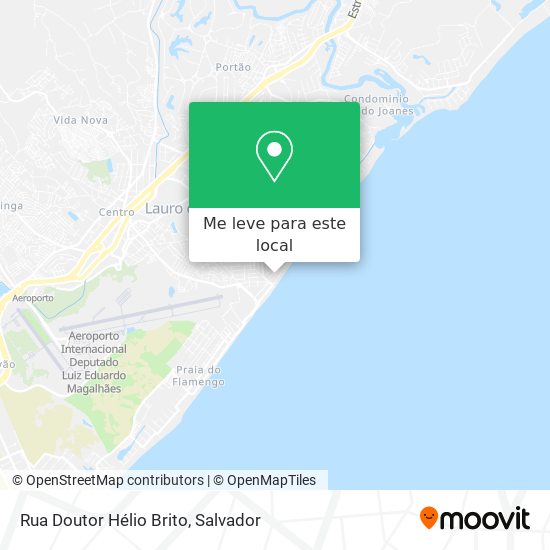 Rua Doutor Hélio Brito mapa