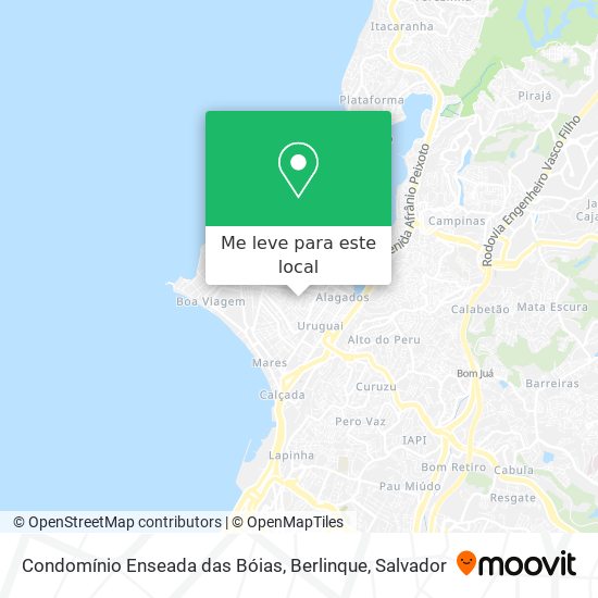Condomínio Enseada das Bóias, Berlinque mapa