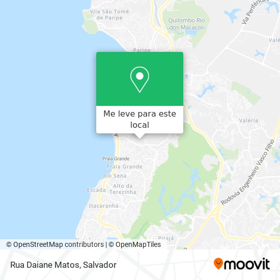 Rua Daiane Matos mapa