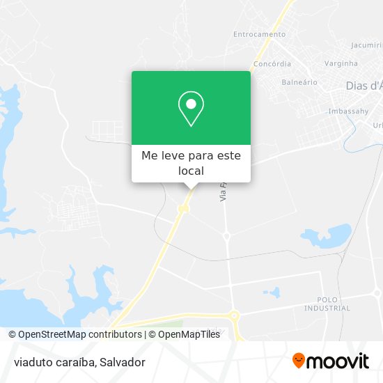 viaduto caraíba mapa