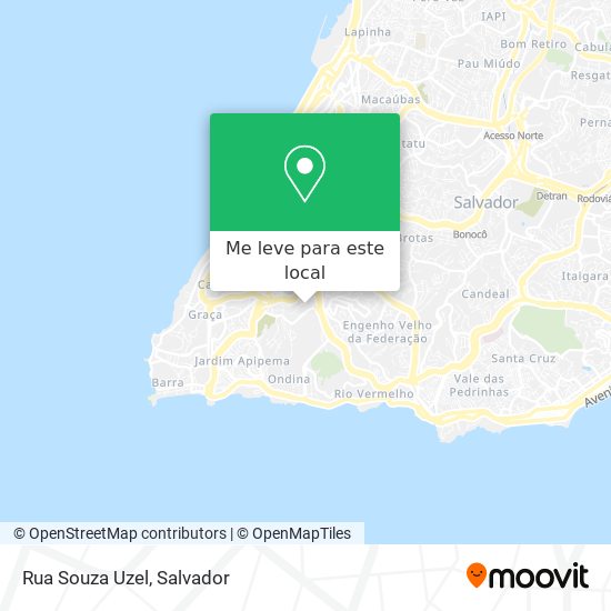 Rua Souza Uzel mapa