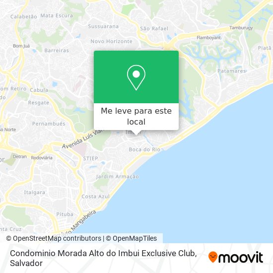 Condominio Morada Alto do Imbui Exclusive Club mapa