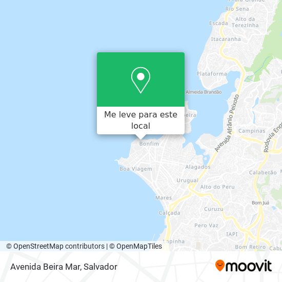 Avenida Beira Mar mapa