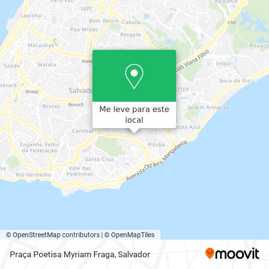 Praça Poetisa Myriam Fraga mapa