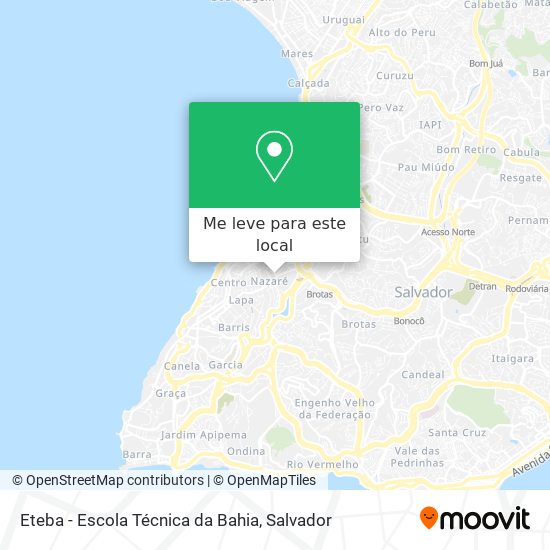 Eteba - Escola Técnica da Bahia mapa