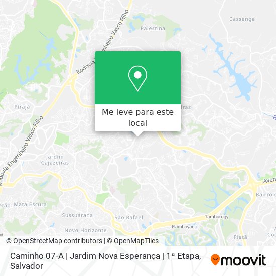 Caminho 07-A | Jardim Nova Esperança | 1ª Etapa mapa