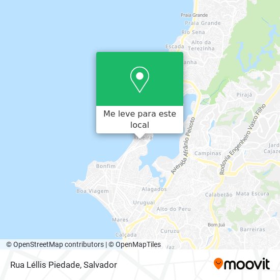 Rua Léllis Piedade mapa