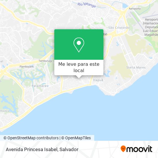Avenida Princesa Isabel mapa