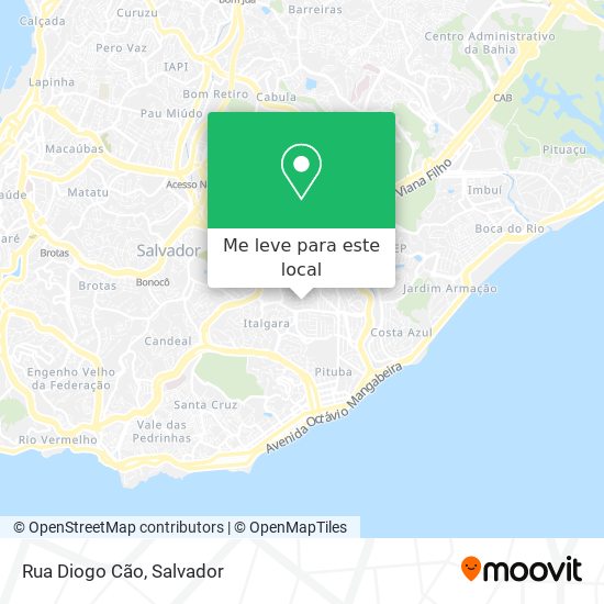 Rua Diogo Cão mapa