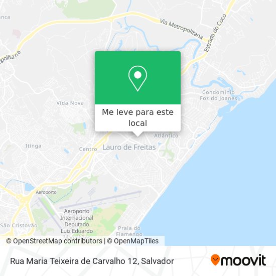 Rua Maria Teixeira de Carvalho 12 mapa
